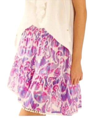 LILLY PULITZER EVELYN SKIRT IN AMETHYST BEACH BATHERS
